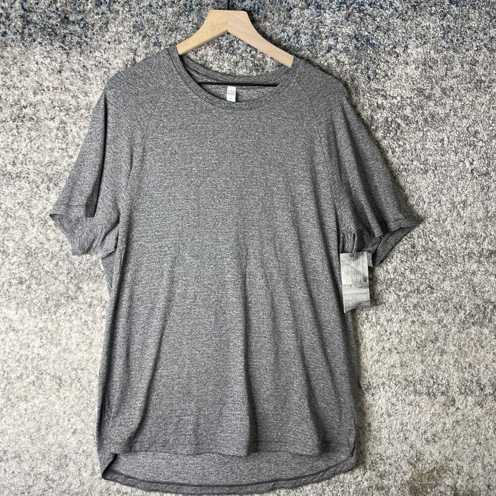 Stori Shirt‎ Mens Large Gray Icon Tech SS Onyx Athletic Performance Stretch Tee